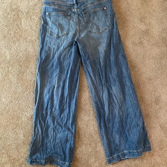 Pilcro Blue Wide Leg Jeans - Picture 6 of 8